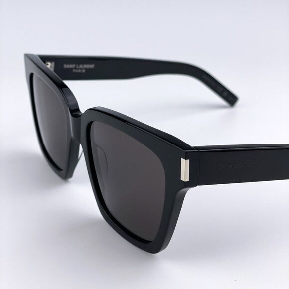 NEW Saint Laurent New Wave SL507 001 Black Gray Square Unisex Sunglasses - Picture 6 of 15